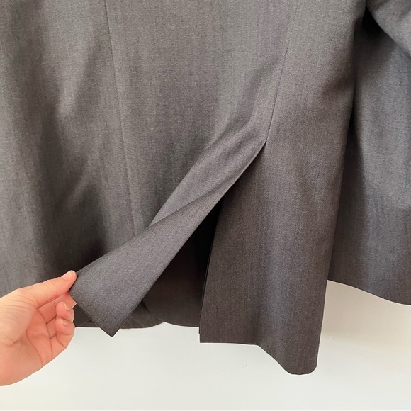 Pronto Uomo Signature Single Breasted 100% Wool Stone Gray Suit Jacket Size 42R - Picture 15 of 16